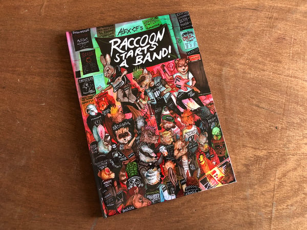 Image of 'Raccoon Starts A Band' Hardback book 