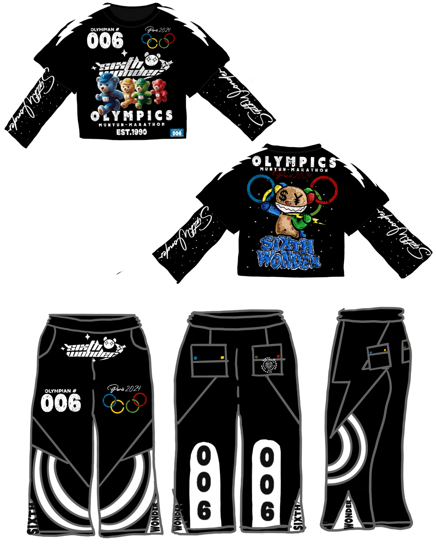 Image of Sixthwonder Olympics Outfit (3 items) PRE-ORDER DROPS 6/14/25