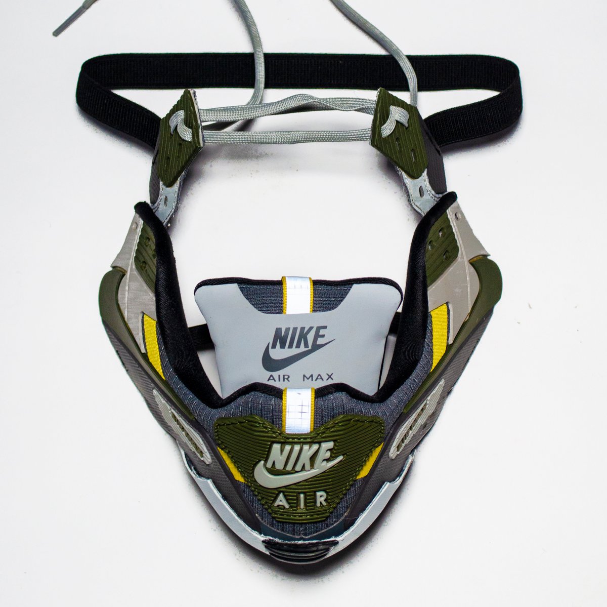 Image of AIR MASK DRFT - 90 - KHAKI GREY YELLOW REFLECTIVE