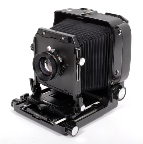 Image of Toyo 45A 4X5 Camera w/ 150mm + 90mm F5.6 MC Lenses + Holders + FILM NEW BELLOWS #4822