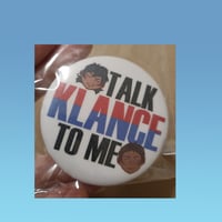 Talk Klance To Me, sparkly button pin