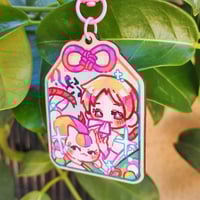 ★ NATSUME YUUJINCHOU WOOD KEYCHAIN ★