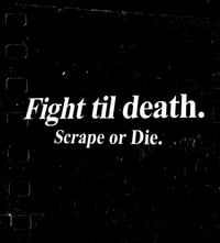 Image 1 of Fight til Death Die-Cut Sticker