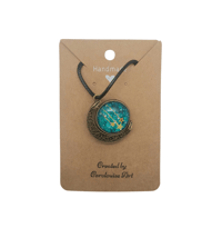 Image 1 of Moon necklace ~ turquoise 