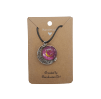 Image 1 of Moon necklace ~ pink