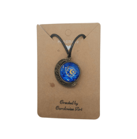 Image 1 of Moon necklace ~ blue