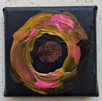 Image 2 of Sean Worrall - "Ten:1098 (Time)" - 19th Oct 2024 - Acrylic on canvas, 10x10cm 