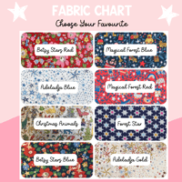 Image 3 of Personalised Liberty Fabric Believe Badges