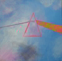 Image 1 of Sean Worrall - "Bright Side of the Moon - No.39" (2024) acrylic on canvas, 20x20cm
