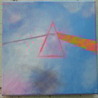 Image 2 of Sean Worrall - "Bright Side of the Moon - No.39" (2024) acrylic on canvas, 20x20cm