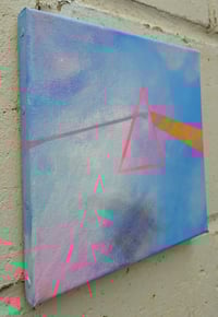 Image 4 of Sean Worrall - "Bright Side of the Moon - No.39" (2024) acrylic on canvas, 20x20cm