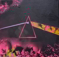Image 1 of Sean Worrall - "Dark Side Of La Lune - Electric Painting no.38" (2024) 20x20cm