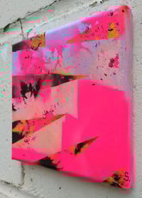 Image 2 of Sean Worrall - "Margate Skyline Remixed: Turner Contemporary" 2024 - Acrylic on canvas, 15x15cm