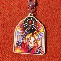 ★ EDWARD ELRIC FMA WOOD KEYCHAIN ★