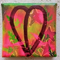 Image 1 of Sean Worrall - "Ten:1073 (Post...)" 16th July 2024 - Acrylic on canvas, 10x10cm