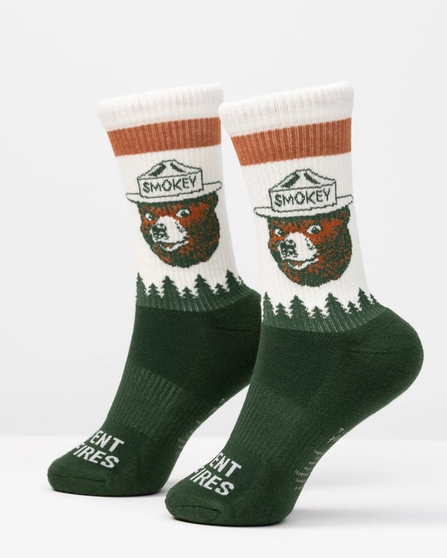 Smokey Bear Prevent Wildfires Sock