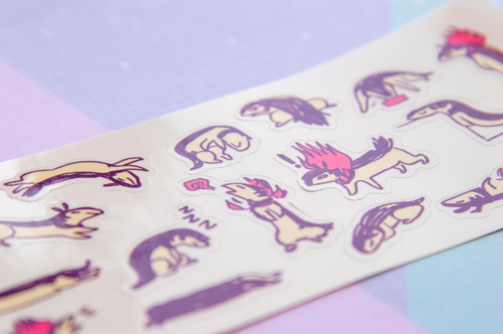 Image of Hisuian Typhlosion Silly Sticker Sheet