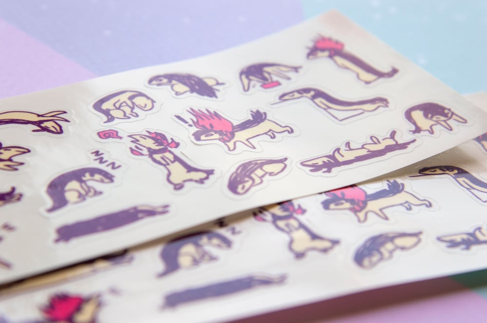Image of Hisuian Typhlosion Silly Sticker Sheet