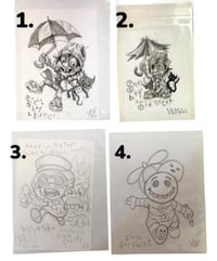 original art drawings sketch’s  copy set 2