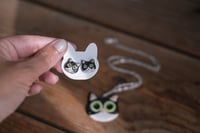Image 5 of Colgante y Pendientes personalizados como tu Gato. De Cerámica, hecho a mano en Asturias.