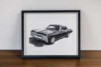 Image 1 of 1967 Chevy Impala ~ Fine Art Print 