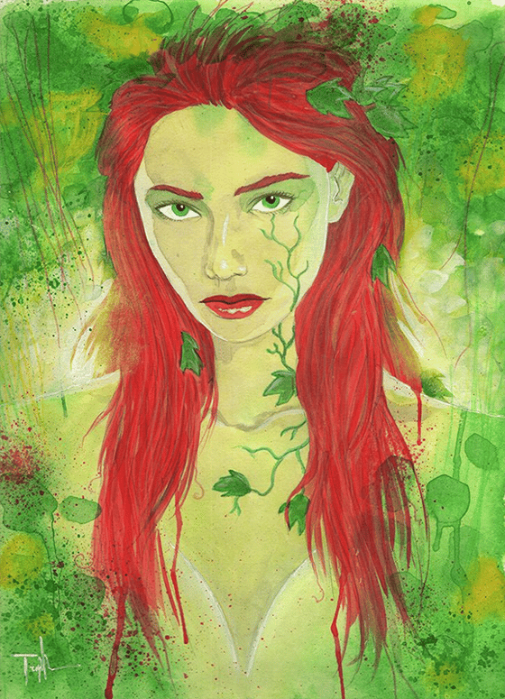 Image of POISON IVY 9x12 PAINTING