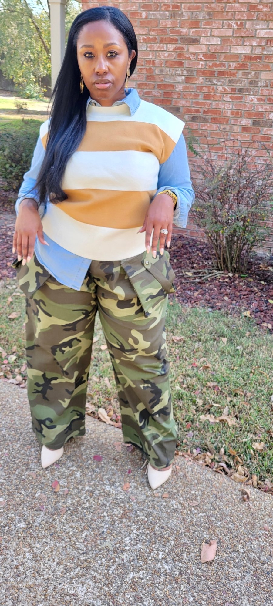 Image of Ivory & Mocha Sweater Vest