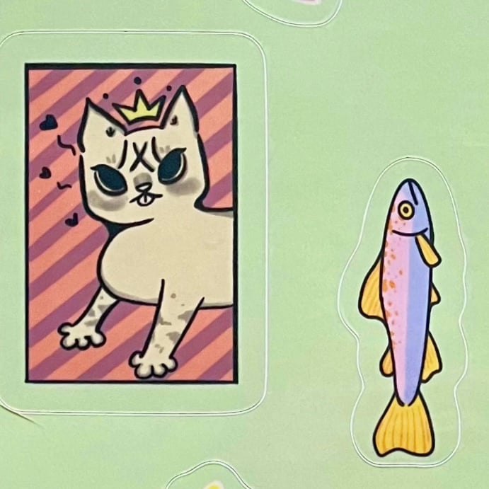 Image of Ziggy Cat Sticker Sheet