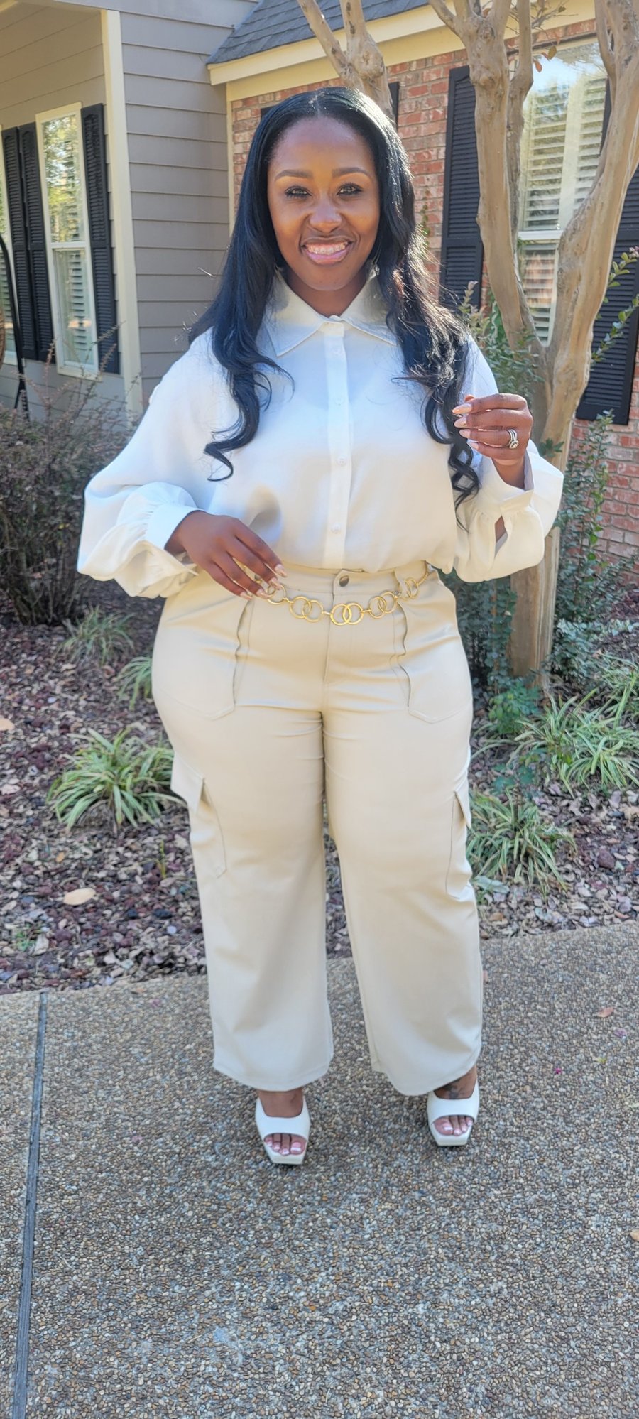 Image of Voluminous Sleeve Blouse 