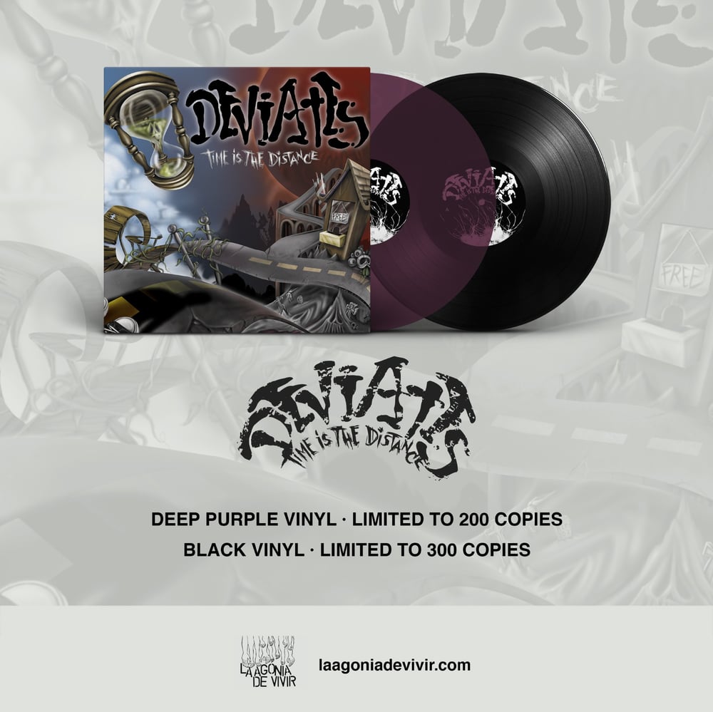 Image of PRE-ORDER NOW! LADV207 - DEVIATES "time is the distance" LP REISSUE