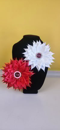 Image 6 of Delta Sigma Theta Symbol Flower Petal Brooches