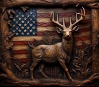 Image 1 of Distressed Wood Buck