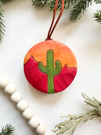 Image 2 of Handmade Cactus Ornament 