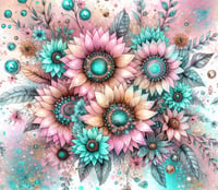 Image 1 of Boho pastel flowers