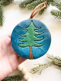 Image 1 of Handmade Pine Tree Ornament