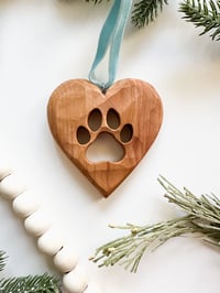 Image 3 of  Hand Cut Paw Print Ornament