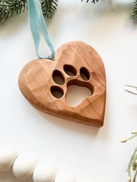 Image 4 of  Hand Cut Paw Print Ornament