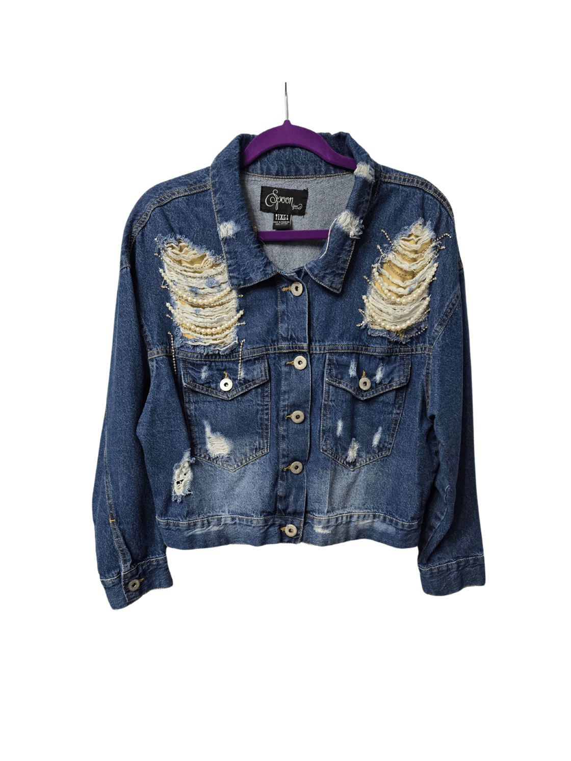 Image of Distressed Denim Jacket