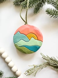 Image 2 of Handmade Mountain Ornament