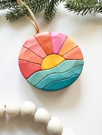 Image 3 of Handmade Sunset Ornament