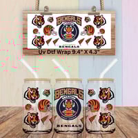 Cinci Bengals Football Uv Dtf Single Sided Wrap  FB86