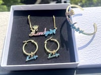 Image 2 of Hoop/stud colorful set 