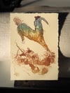 The Leaping Centaur, Stone Lithograph Print