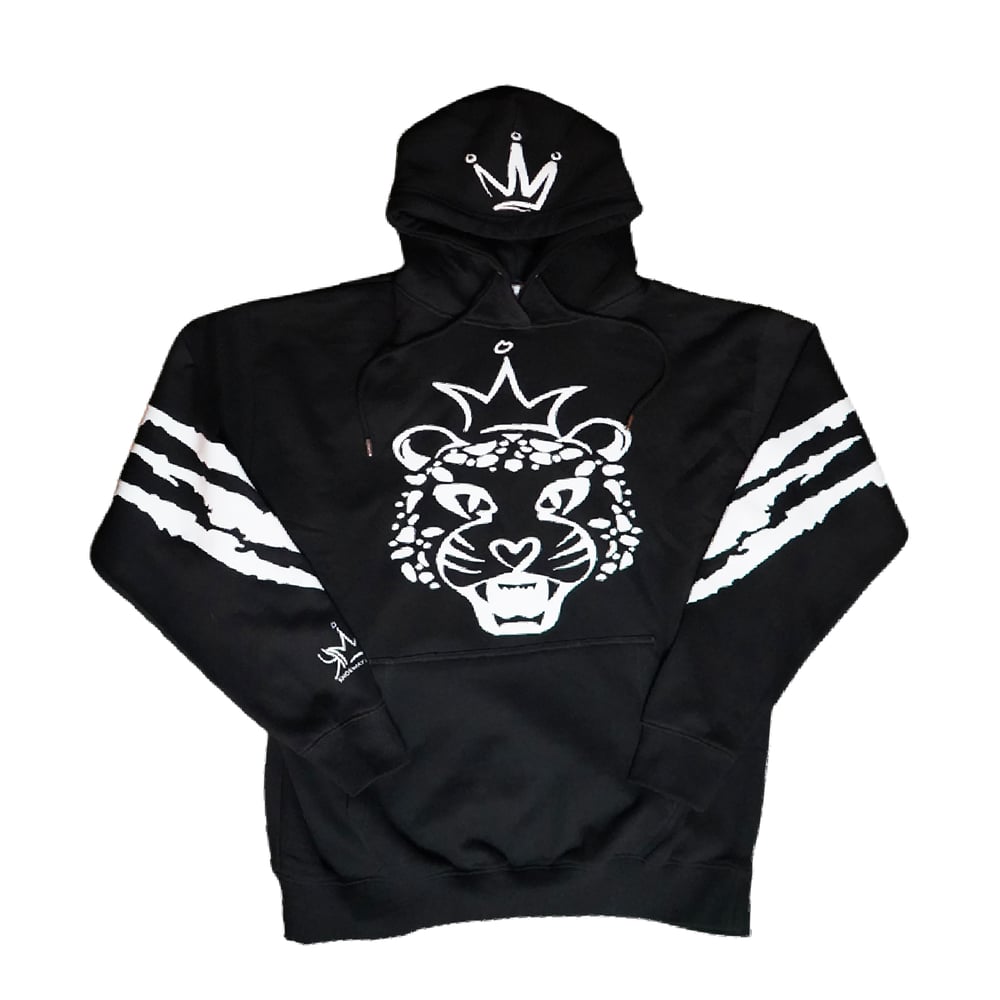 Image of KNO Black Cheetah Jogger Set
