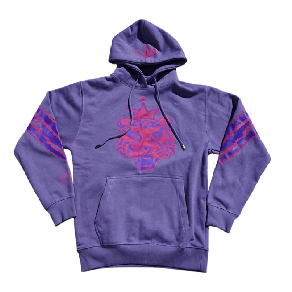 Image of KNO Purple Cheetah Jogger Set