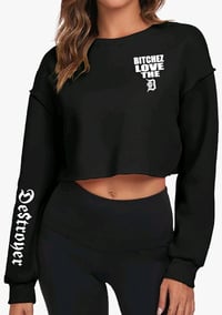 " LOVE The D " Cropped Crewneck (Small Logo)