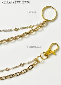 Image 3 of ffxiv-inspired bag charm chain