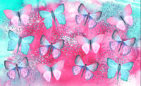 Image 1 of Pink butterflies