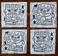 The Frankies Lino Prints