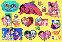 ALNST Beach episode sticker sheet